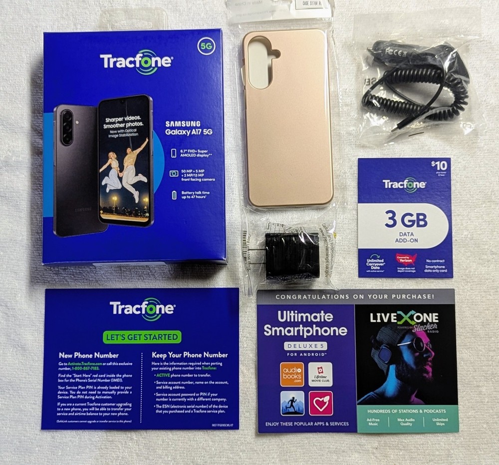 Samsung Galaxy A17 6.7″ 128GB + 1 Year Service 1500 Min/ 1500 Text/ 4.5GB Data