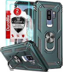 Case for Samsung Galaxy S9 Plus Military Grade with HD Screen Protectors, Stand