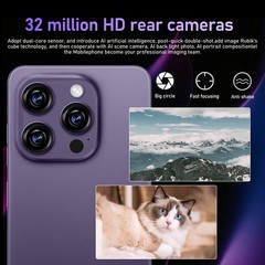 G16 Pro Max 5G Unlocked Cell Phone Android 15 8+256GB Smartphone Dual SIM Mobile