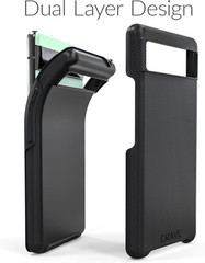 Dual Guard for Google Pixel 6a Case, Shockproof Protection Dual Layer Case – Bla
