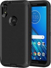 Case For Motorola Moto E6 Moto Soft TPU Matte Anti-fingerprint Full Case Black