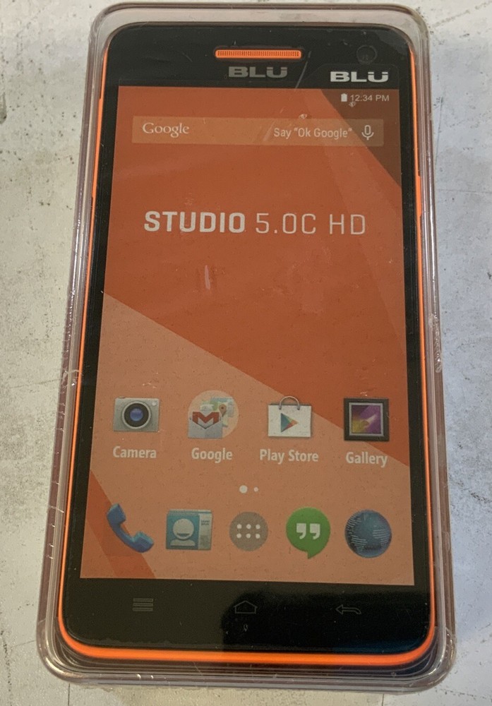 BLU Studio 5.0C HD quad-core 1.3 GHZ android v4.4 Smartphone (D534u) NS-E3E