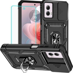 For Motorola Moto G Power 5G 2024 Case with Military Grade, 1x Screen Protector