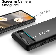 Case for Google Pixel 6a 6.1-Inch 2022, Shockproof Dual-Layer Protection Cover (
