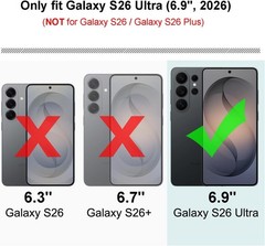 Samsung Galaxy S26 Ultra Case, Shockproof Phone Case & Sliding Camera Cover
