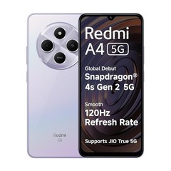 Redmi A4 5G (Sparkle Purple, 6GB RAM, 128 GB) Segment Largest 6.88in 120Hz