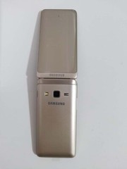 Original Samsung Galaxy Folder 2 G1650 Dual SIM Unlocked 16GB GOLD FLIP Phone