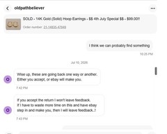 A personal write up about an eBay Purchase SCAMMER (User Name – oldpathbeliever)