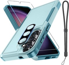 For Samsung Galaxy S26 Case with 1x Screen & Camera Lens Protector, Wrist Strap