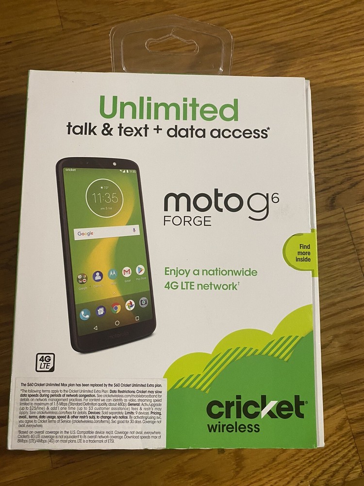 Cricket Wireless Moto G6 Forge Prepaid Smartphone 16GB New/Sealed
