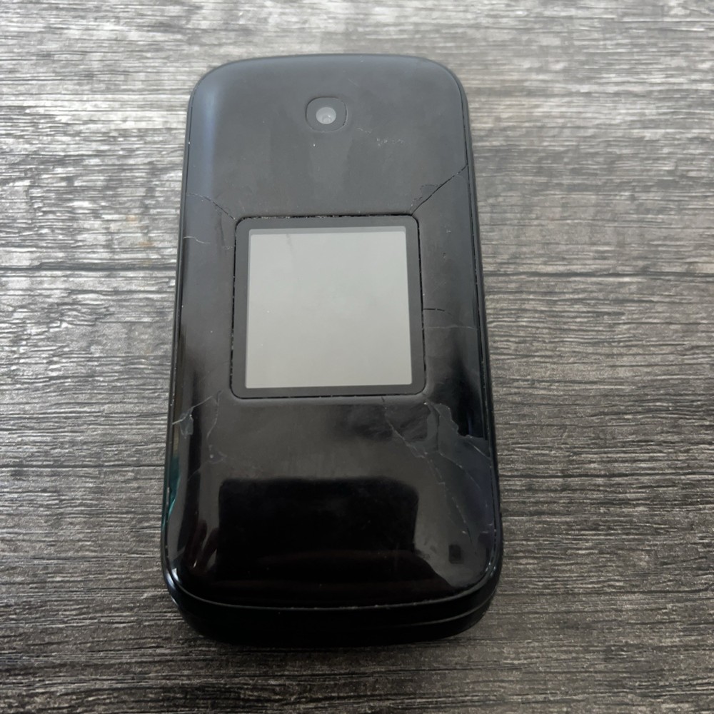 Alcatel Go Flip 3 – 4 GB – Black UNTESTED/NO BATTERY -Broken, for parts ONLY-