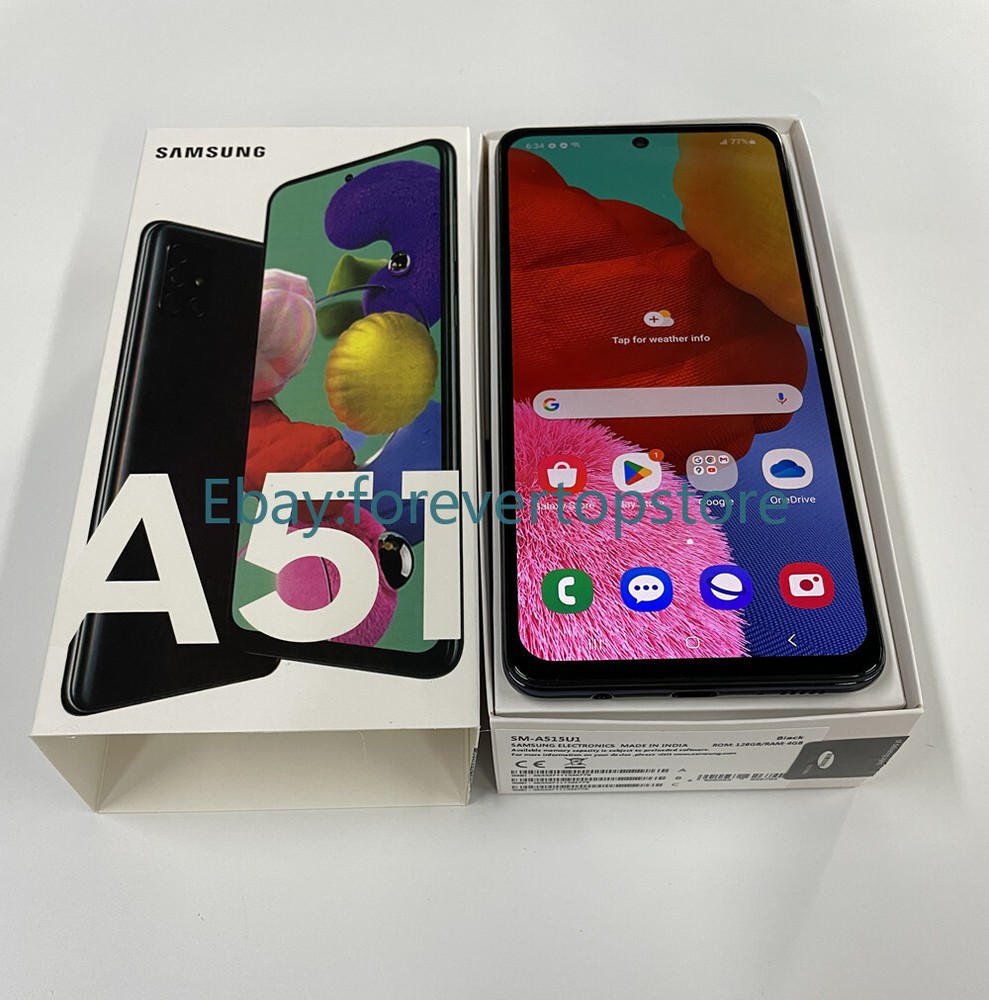 Samsung Galaxy A51 SM-A515U 128GB+4GB 48MP Unlocked Smartphone-New Unopened