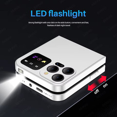A50 PRO Flip Mobile Phone 2G GSM 2.4″ Display Auto Call Recorder Speed Dial 2 Si