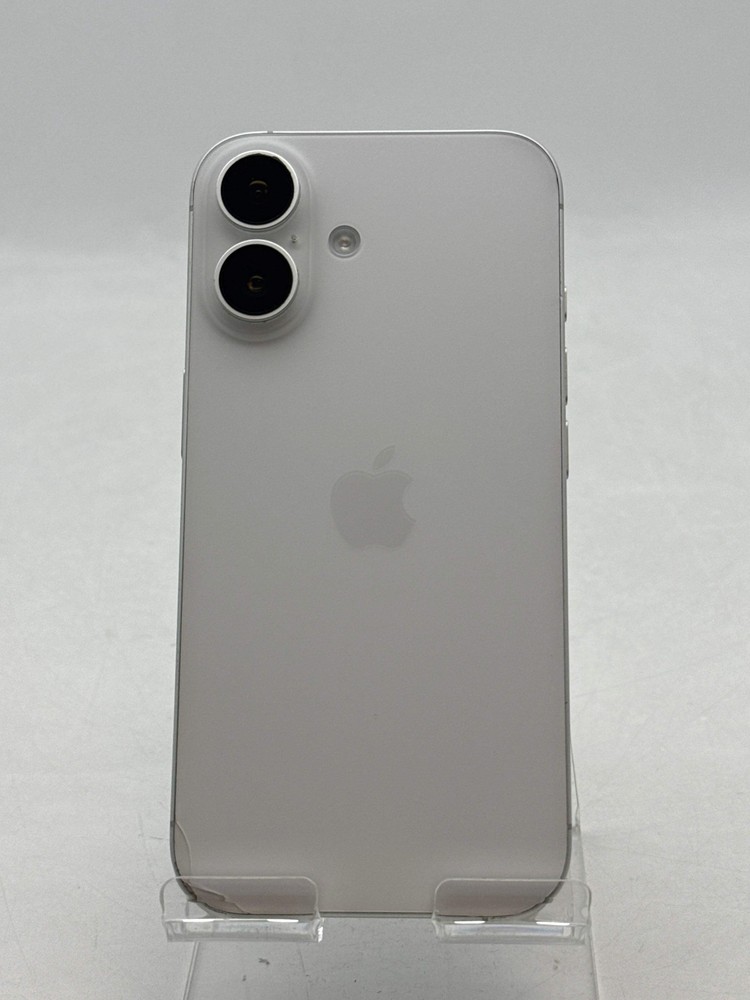Sprint/T-Mobile Apple iPhone 16 A3081 128GB White – Cracked Read!