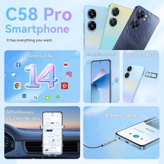 OUKITEL C58 Pro Cell Phone 24GB+256GB/1TB 5150mAh 6.7″ HD+ 90HZ NFC T-Mobile