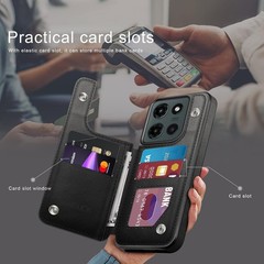Moto G 5G 2025/Moto G 5G 2026 Case Wallet with Card Holder, Light Brown