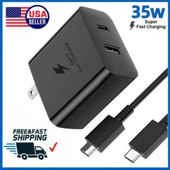 35W Super Fast Charger Adapter + Type C Cable For Samsung GALAXY S21 S22 S23 S24