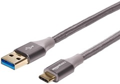 USB-C to USB-A 3.1 Gen 1 Fast Charger Cable, 10 Foot Double Braided Nylon Cord