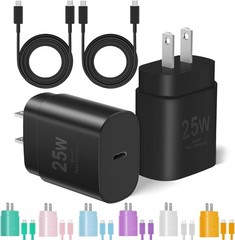 Type C Charger Fast Charging, 2Pack [10FT&6FT] Long USB C Cable with 25W Charger