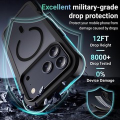 Magnetic for iPhone 17 Pro Max Case, Military Grade Drop Protection, Heavy Duty