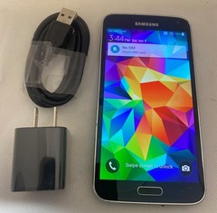 Samsung Galaxy S5 G900 16GB Black 4G LTE GSM Unlocked Smartphone very good black
