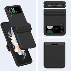 Samsung Z Flip 3 & Z Flip 4 Universal Case with Hinge Protection, Black