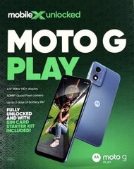 Mobile X Unlocked Moto G Play 6.5″ 90hz HD+ Display 50MP Quad Pixel Camera – NEW