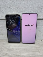 Parts Only Lot of 2 Samsung Galaxy Phones One S20+ 5g Verizon And One S9+ Telcel