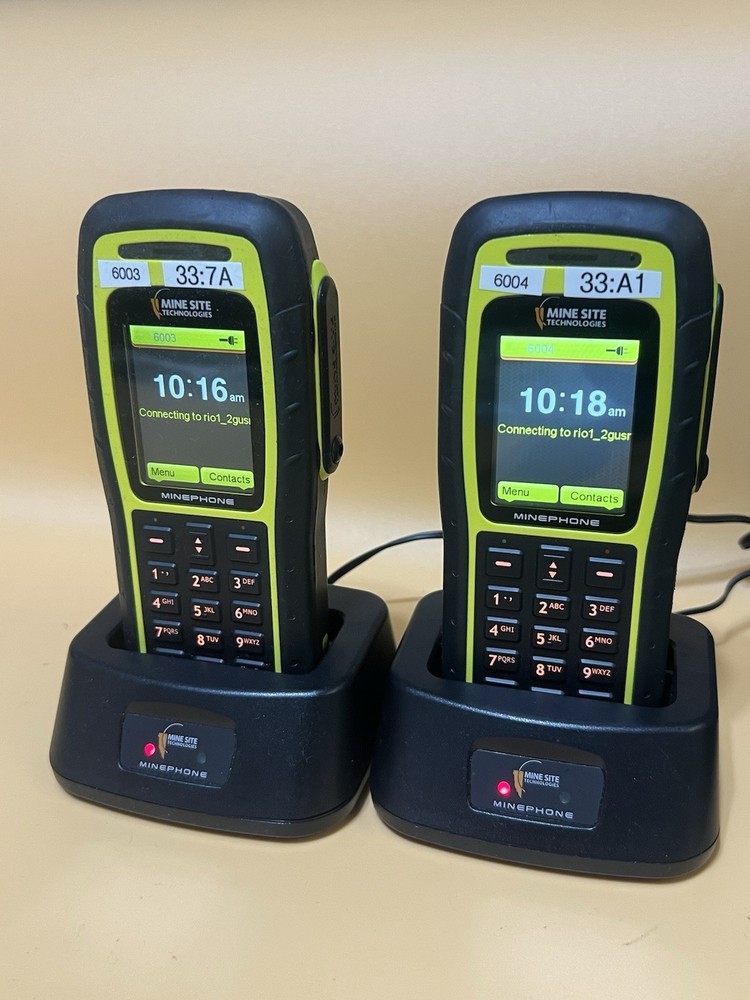 Lots 2 Mine Site Technologies MinePhone MP70 Excellent Collection.