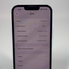 Broken Unlocked Apple iPhone 13 Pro 128GB 26.5 MLTT3LL/A Bad Batt
