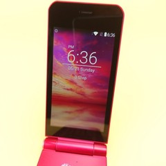 Fujitsu arrows Keitai F-03L Unlocked Android Flip Feature Phone Red Tested