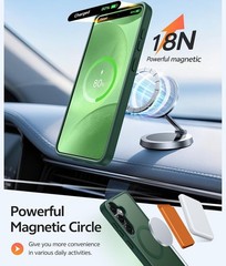For Samsung Galaxy S25 Case w/Military Grade Shockproof, Translucent Matte Cover