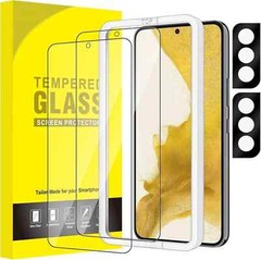 4in1 Tempered Glass Galaxy S22 5G for Screen and Camera Lens Protector 9H