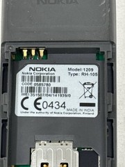 Nokia 1209 Vintage Cell Phone Bar Keyboard Slim GSM MP3 MicroSD 2.5mm Jack OEM