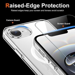 1. For iPhone 17e Case, iPhone 16e Clear Case, Anti-Yellowing, Shockproof Slim