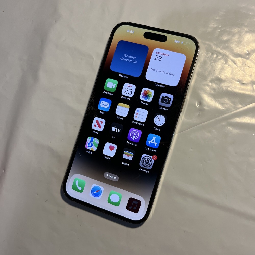 Apple iPhone 14 Pro Max – 128GB (Unlocked) CRACKED GLASS – Bad Rear Cam (#T882)