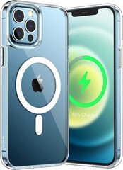 Magnetic Case for iPhone 12 Pro Max 6.7-Inch, Shockproof Phone Bumper Cover, Cle