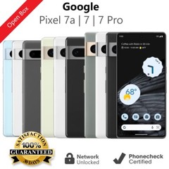Google Pixel 7a | 7 | 7 Pro – 128GB 256GB 512GB – Unlocked AT&T Verizon T-Mobile