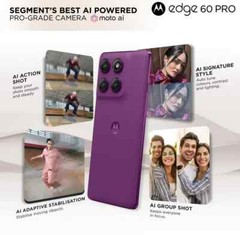 MOTOROLA Moto Edge 60 Pro 5G-Factory Unlocked-Global-8GB 256GB-Sparkling Grape