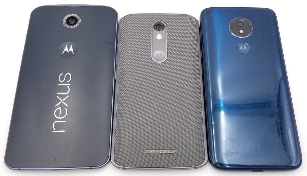 LOT OF 3 – Motorola Nexus6/Turbo2/G7 Power 32GB – AT&T Verizon – FOR PARTS