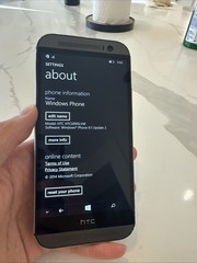 HTC One M8 32GB Gunmetal Gray Verizon HTC6995LVW Windows Phone Good Condition