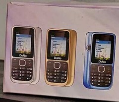 2 Phones Dual SIM K119 Unlocked GSM850 Basic Buttons Mobile Phone Blue & White