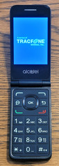 Alcatel MyFlip A405DL – Gray ( TracFone ) 4G VoLTE Flip Phone – Great Shape