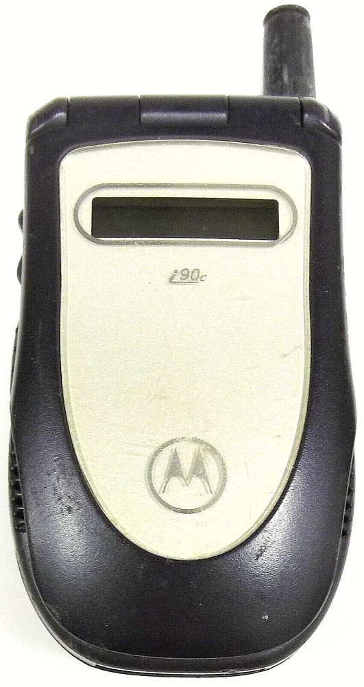 Motorola i series i90c / i90 C – Blue and Silver ( Nextel ) iDEN PTT Flip Phone