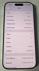 Apple iPhone 16 Pro 256 GB ( Read Description ) 5G Natural Titanium Smartphone