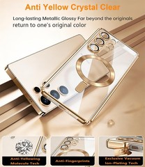 Ultra Slim Shockproof Hard PC Back Cover, Purple Metallic Case for Galaxy S26 Ul