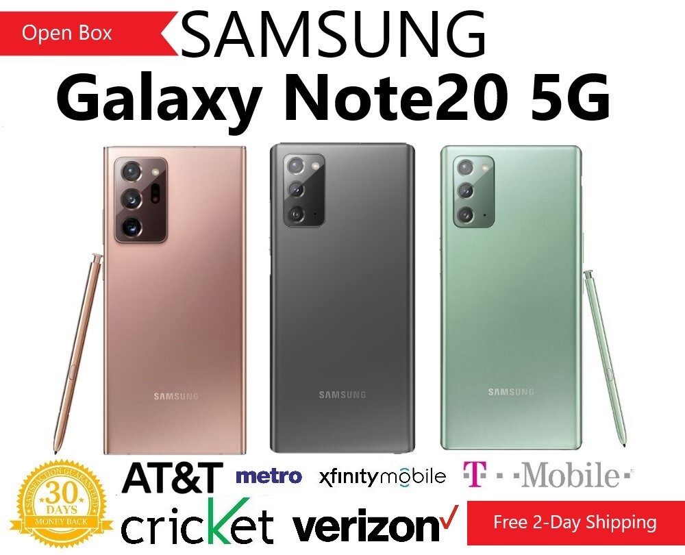 Samsung Galaxy Note20 5G SM-N981U – 128GB – Unlocked T-Mobile AT&T Verizon