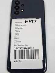 DEFECTIVE – Samsung Galaxy A13 5G – 32 GB – Black – Cricket – 10687