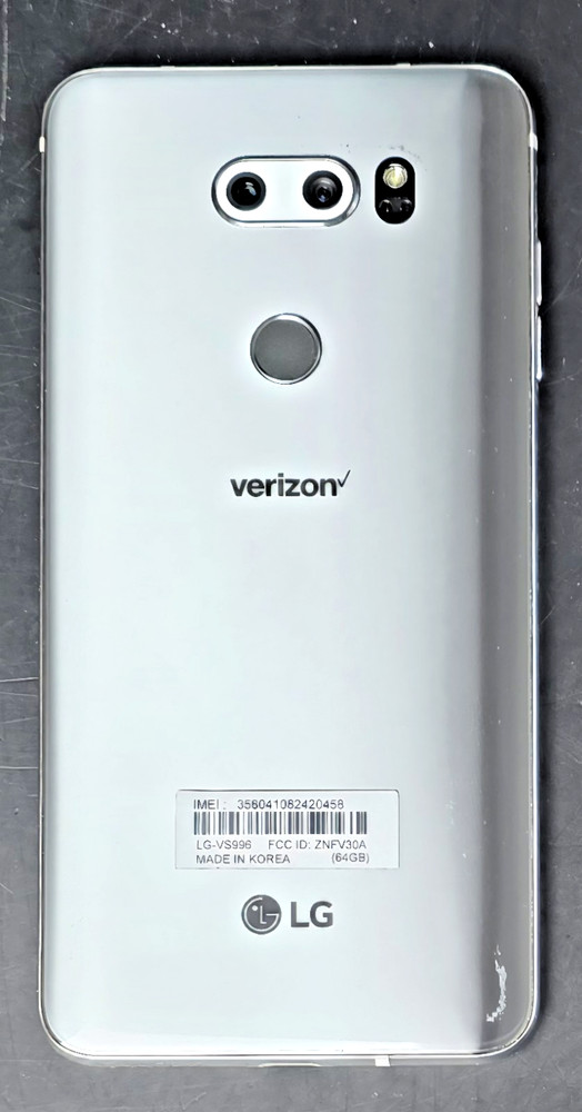 LG V30 ThinQ VS996 64GB Silver Verizon Locked Smartphone – EUC