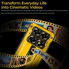 7.2 inch 5G OUKITEL WP60 Rugged Mobile Android 15 NFC Phone Outdoors 512GB 120Hz